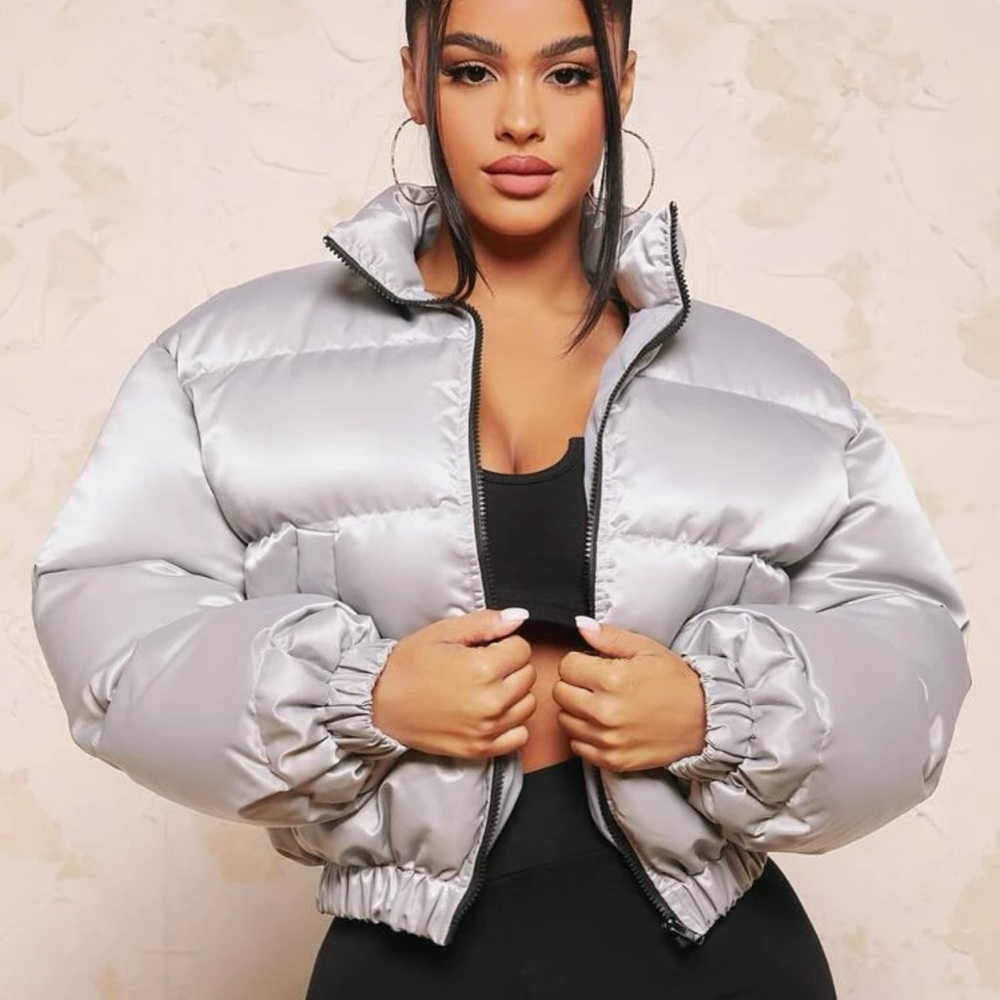 zip up puffer coat